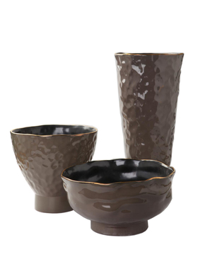 复古风金属釉陶瓷样板房间花瓶