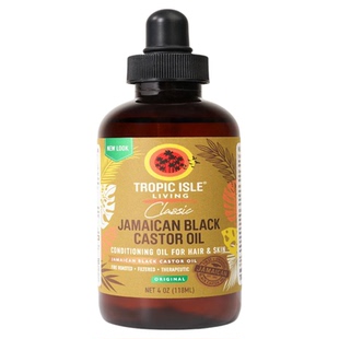 现货Black castor oil hair eyelash growth oil头发眉毛生长油