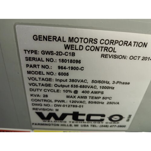 议价Wtco伺服控制器GWS2DC1B适用