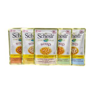 雪诗雅旗舰店Schesir进口无谷猫罐头营养成幼猫零食补水汤包85g
