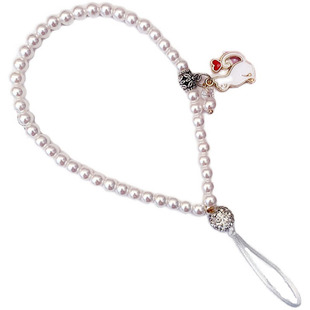 珍珠链手机挂绳女挂脖绳子带脖子网红短款手腕高端高级感链子挂饰