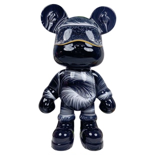 网红暴力熊摆件装饰乔迁流体熊客厅轻奢高档玄关展示柜高级存钱罐