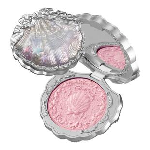花知晓腮红贝壳珍珠绝美浮雕丝缎修容自然提升气色修饰面部腮紫