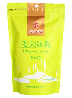 华方苑春茶毛尖绿茶袋装220g