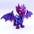 12cm Red and Blue Devil Dragon