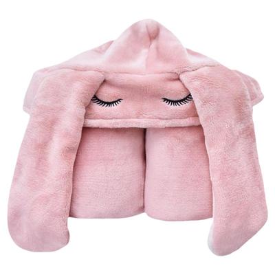 softkiss连帽披风午睡毯免着凉