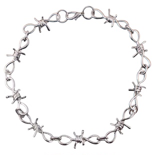 恶女 欧美朋克荆棘项链女小众风高级感新款潮酷装饰ins链条配饰