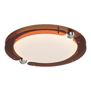 奶油风卧室吸顶灯日式挓寂风小奶豆复古胡桃木色主卧室房间住房灯