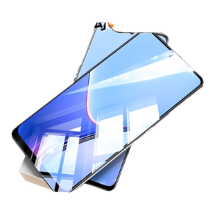 Newyu适用真我V50钢化膜V50S手机膜新款realmeV30/25/20/15/23i全屏高清X7Pro至尊版电竞X50Pro磨砂水凝防窥