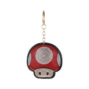 正版马里奥游戏钥匙扣挂件女生水钻饰品儿童背包挂件任天堂周边