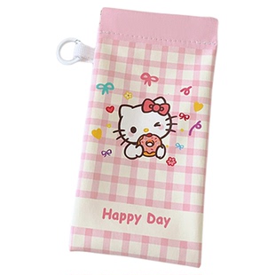 HelloKitty眼镜收纳包高颜值带镜布便携可挂太阳镜自动闭合墨镜袋