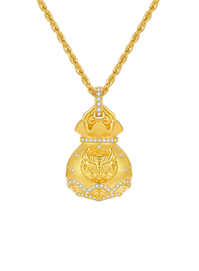 MITHAOL麒麟纳福袋项链女款2026新款轻奢小众高级感精致锁骨链女