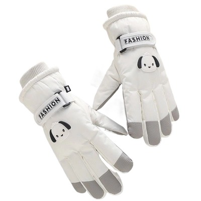 加绒加厚防寒帕恰狗可触屏手套