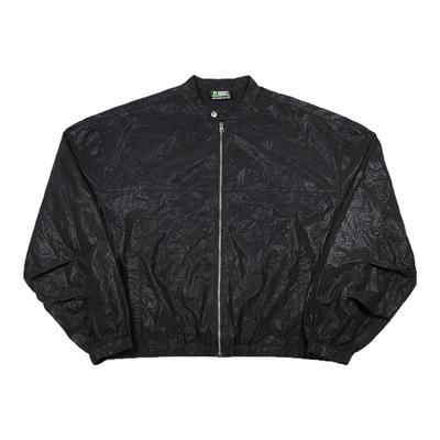 ComicTree秋季褶皱亮面夹克