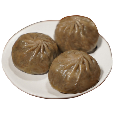 野人日记荞麦包子膳食小笼包500g
