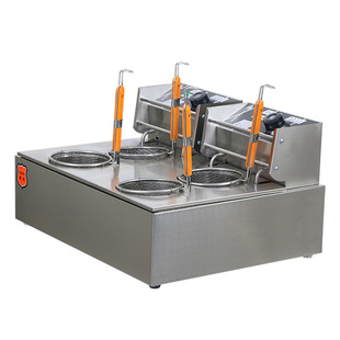 商用台式6孔电热煮面炉冒菜炉煮面锅不锈钢煮面机汤粉炉麻辣烫机