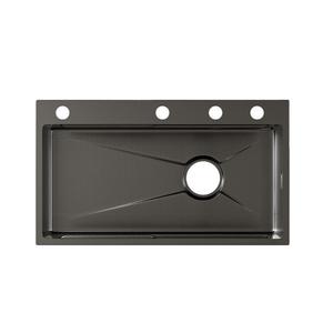 品洱SUS304不锈钢水槽纳米压纹大单槽5MM加厚防刮耐磨抗菌洗菜盆