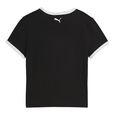 Puma/彪马正品2025 babytee女士圆领运动休闲针织短袖634053-01