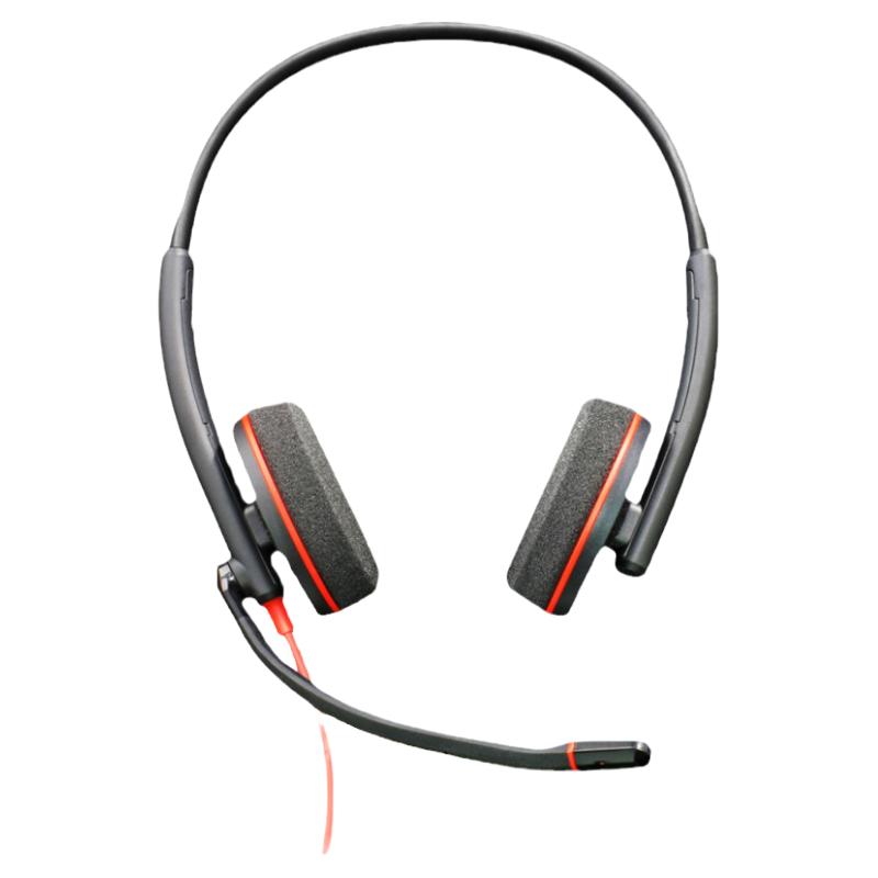 Plantronics/缤特力 C3220 C3210 C3225办公话务耳机降噪有线耳麦