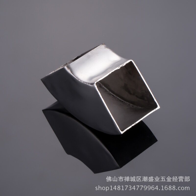 304不锈钢方管弯头90度方管弯头扁管排气管焊接转弯配件工业支架