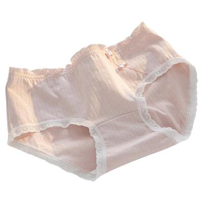 棉女大童学生抗菌中腰三角内裤