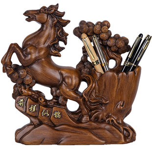 笔筒摆件办公室桌面收纳盒大容量创意学生儿童书桌13十三层文昌塔