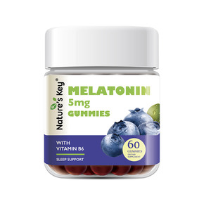 美国Nature'sKey自然之钥褪黑素睡眠软糖VB6安瓶助眠失眠官方正品