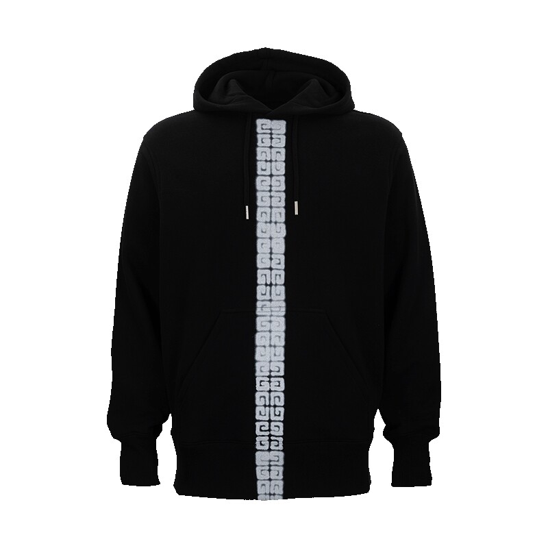 Givenchy经典logo连帽套头卫衣男
