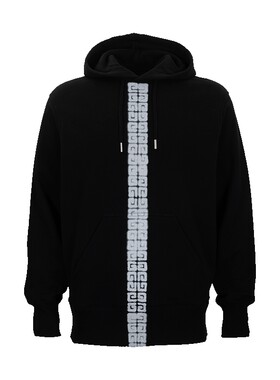 Givenchy经典logo连帽套头卫衣男