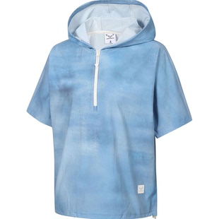 韩国代购雪豹2026春夏DYNAFIT女清凉半袖连帽户外休闲衣YWM26252