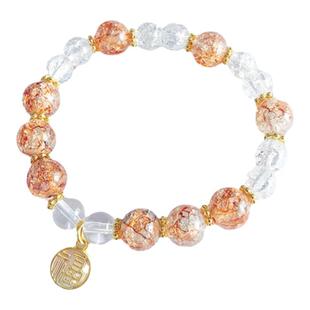 敦煌文创琉璃珠手串手链水晶盘珠新中式国风女生生日礼物新款礼品