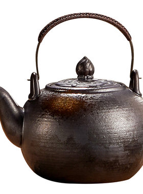柴烧烧水壶明火白泥煮茶壶电陶炉