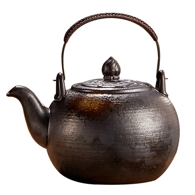 柴烧烧水壶明火白泥煮茶壶电陶炉
