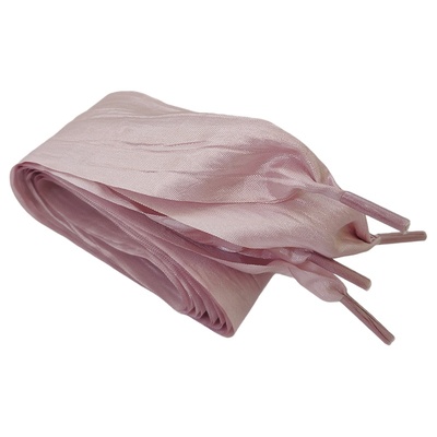 5cm宽绸缎鞋带超宽丝绸皱褶缎带