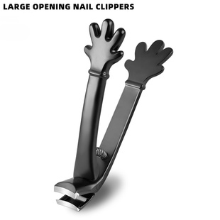 手掌弯头指甲刀不锈钢孕妇专用指甲剪大开口握式 指甲钳修甲钳老人