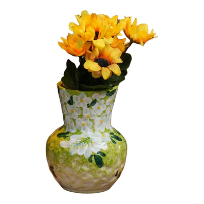 『028』景德镇花瓶花器轻奢高级手绘中式民宿客厅桌面摆件