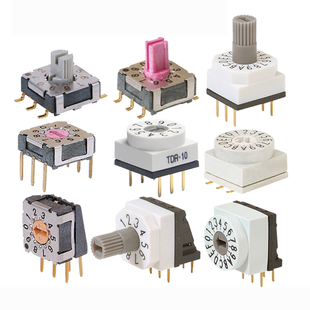 韩国进口8421旋转编码开关小7mm直插贴片卧式MSDR替科宝HARTMANN