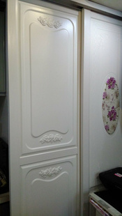 欧式 软包衣柜门 吸塑移门 每平方 新款 对开门定做 厂价优惠300元