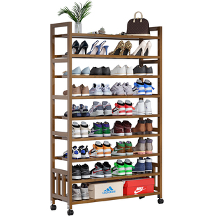 多层收纳鞋架可移动家用门口新款鞋柜出租房宿舍用门外走廊置物架