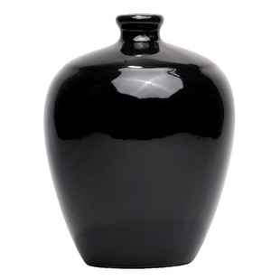 宜兴土陶黑釉陶瓷酒坛酒瓶1斤装2斤3斤5斤10斤装空酒瓶子带盖密封