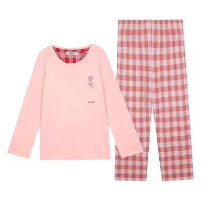 美标纯棉长袖睡衣套装