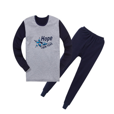 100%纯棉本命年红色秋衣秋裤套装