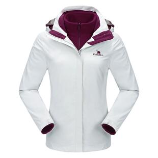 【清仓特卖】骆驼户外冲锋衣三合一可拆卸加厚两件套时尚印花外套