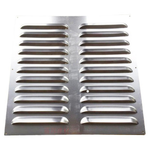 百叶窗通风散热铝合金排风口格栅外墙防雨风罩出风口冲孔板鱼鳞板