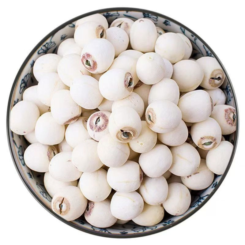 莲子干货500g特级带芯白莲子有芯有心带心官方旗舰店无硫中药材新