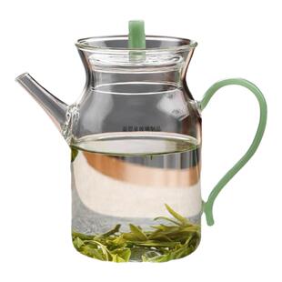 带过滤仿古宋茶壶日式执壶茶具泡绿红茶器透明带盖彩把小号手执壶