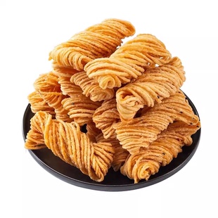 手工金丝馓子徐州特产小吃安徽滁州休闲解馋小零食油炸传统好吃