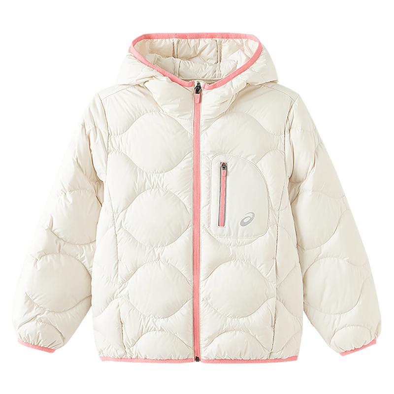亚瑟士童装2025冬季新款儿童短款三防羽绒服女童宽松轻薄保暖外套