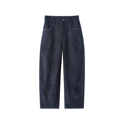 NYHSUGOO/南乙冬季复合双层重磅460g梭织牛仔55036男士休闲裤