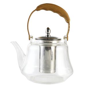 玻璃茶壶耐高温木纹电陶炉壶茶水分离泡茶壶茶具套装过滤网沏茶壶